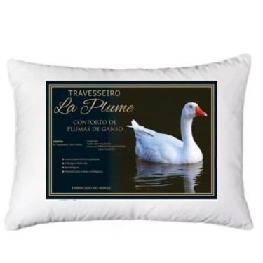 Imagem de Kit 2 Travesseiros Plumas de Ganso Confort Plumas Sintética 70x50 Supe