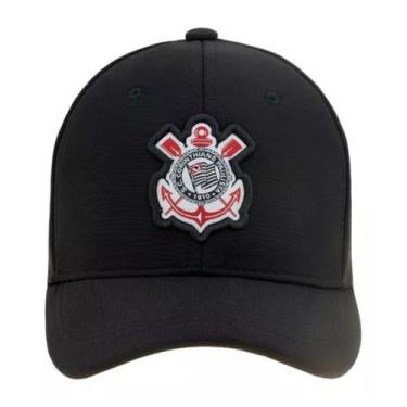 Imagem de Boné Corinthians Bordado Licenciado Infantil Preto - Fila