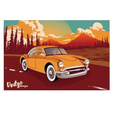 Imagem de Pôster de pintura vintage Dodge Car Iron para decoração de parede 20x3