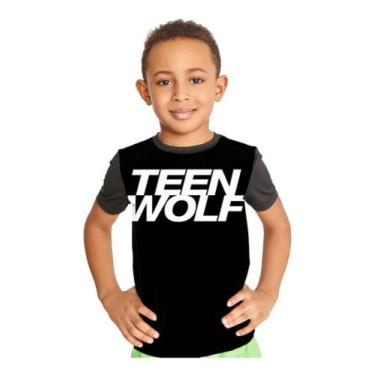 Imagem de Camiseta Infantil Logo Lobo Adolescente Teen Wolf Ref:702 - Smoke