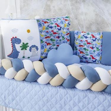 Imagem de Kit Berço Trança Safari 14 Peças 100% Algodão - Rei do Kit Berço, DINO