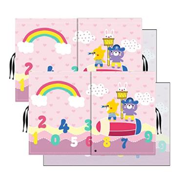 Imagem de Para-sol de carro para bebê - EOHMAK Car Side Window Sun Shade Cover Upgrade Dupla Abertura Interior Cortina de Proteção Solar Persiana Bloqueadora Solar (Rosa Arco-íris, Pacote com 2)