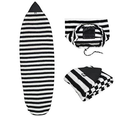 Imagem de Meia Neolife Surfboard – Bolsa de proteção para prancha de tricô (hortboard, Longboard e híbrida) Tamanho 1,85 m, preto e branco