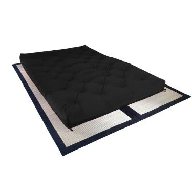 Imagem de Colchão Futon Casal Dobrável Sofa Cama Sarja