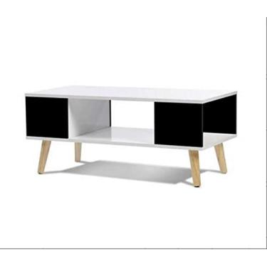 Imagem de Mesa de centro de moda nórdica armário de TV pequeno apartamento sala de estar quarto varanda mesas de canto retangulares modernas minimalistas (cor: 1) (1)
