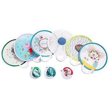 Imagem de YONII Ventoinhas dobráveis redondas de estilo japonês com bolso dobrável para festa de aniversário de casamento e decoração pessoal de verão, conjunto de 8, cor aleatória
