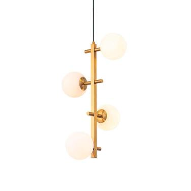 Imagem de Lustre Pendente Nordecor Romai Desa 2274 Dourado G9 Bivolt