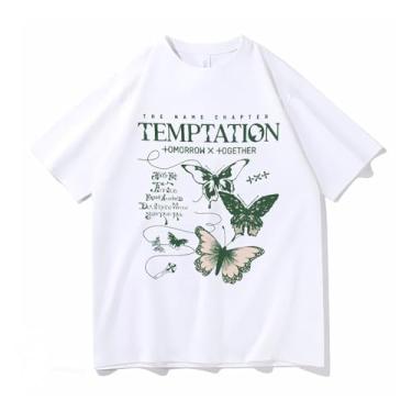 Imagem de Camiseta Txt Solo Temptation k-pop Merch Support Camisetas soltas unissex, Branco, P