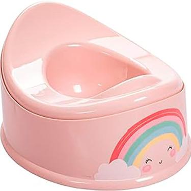 Imagem de Troninho Pinico Urinol para Menina Rosa Arco-Iris 900ml 7117 - Plasutil