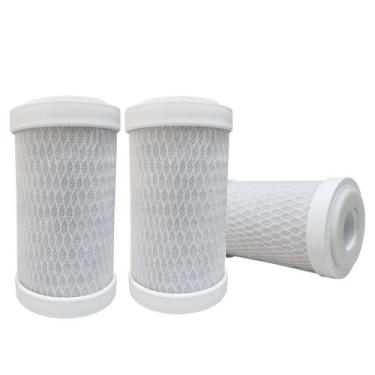 Imagem de Kit 2 Refil Filtro Carvão Ativado 136MM" Compatível Com Filtro Igatu 5