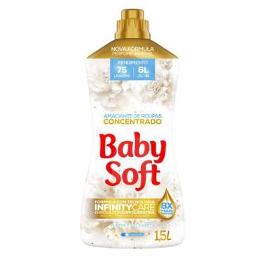 Imagem de Amaciante Concentrado Baby Soft Pureza e Delicadeza 1,5l - Rende 75 La