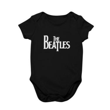 Imagem de Body Bebê Algodão The Beatles Logo Preto - Artgeek, GG, Preto