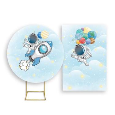 Imagem de Painel De Festa Redondo 1,50x1,50 + Painel Vertical 1,50x2,20 - Astron