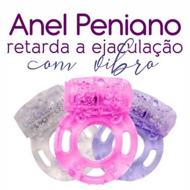 Imagem de Anel peniano com vibrador e estimulador clitoriano - vipmix