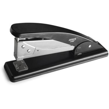 Imagem de Grampeador de Metal BRW 20CM para 25 Folhas 26/6 - Preto