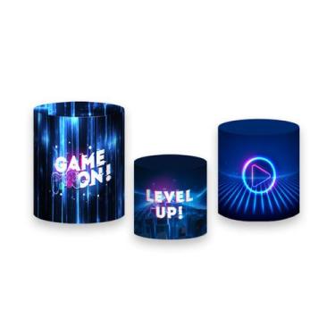 Imagem de Trio De Capa Cilindro -  Video Game Leve Up 004 - Via Cores
