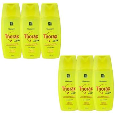 Imagem de SHAMPOO RESTAURADOR CAPILAR TNORAX SEM SAL 250ml NATUFLORES KIT 6UN