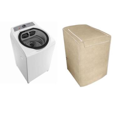 Imagem de CAPA MÁQUINA DE LAVAR BRASTEMP BWQ12AB - 12kg  - BEGE - Jolar