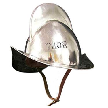 Imagem de Réplica de capacete de armadura Morion pente espanhol medieval aço calibre 18 rústico vintage decoração de casa presentes