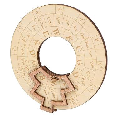 Imagem de Ferramenta de Roda Musical de Círculo de Quintas, Descoberta de Acordes e Notas Harmonizadas, Roda Educacional de Música de Madeira para Músicos, Com Percepções Musicais