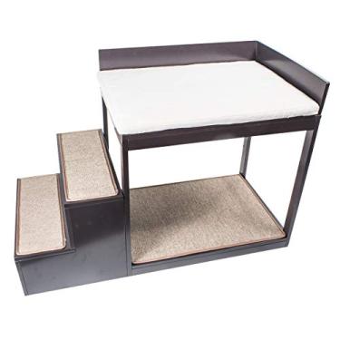 Imagem de Penn-Plax Beliche Buddy – Sistema de cama e degraus para cães e gatos – Prático e acomodado para casas modernas (DOGF60)