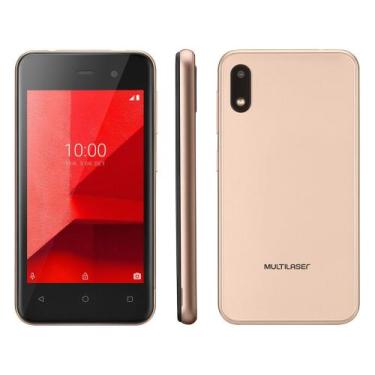 Imagem de Smartphone Multilaser E Lite P9127 32GB Dourado 3G - Quad-Core 512MB 4