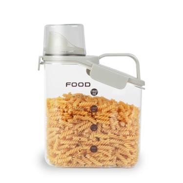 Imagem de Kit de Potes Herméticos com Tampa Dosadora | Conjunto Organizadores para Alimentos Secos, Cereais, Massas e Grãos | Livre de BPA | House Organizer (2000ml)