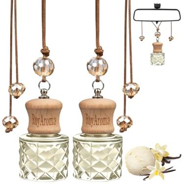 Imagem de RoyAroma Aromatizador De Ar Para Carro, Pacote Com 2 Unidades, Aromatizadores De Carro De Longa Duração, Até 30-45 Dias, Difusor De Óleos Essenciais Com Fragrância Natural Para Carro, Para Escritór