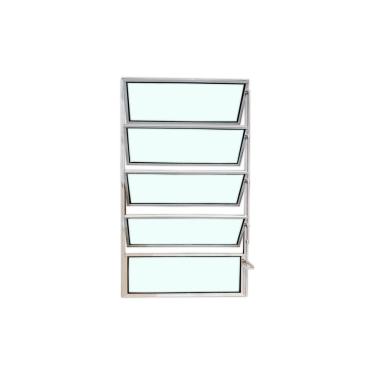 Imagem de Vitro Basculante Branco 100x40 Linha Esmeralda Vidro Liso