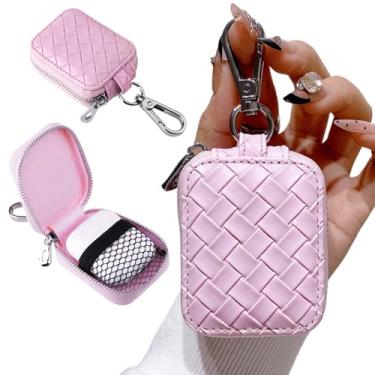 Imagem de Fofvccv Capa para fone de ouvido, estojo de armazenamento de fone de ouvido para AirPods 4/1/2/3/Pro 2, bolsa de couro xadrez com zíper, bolsa de transporte para fones de ouvido sem fio, fone de