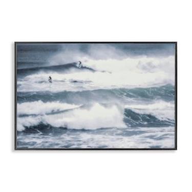Imagem de Stupell Industries Tidal Waves Clash Black Framed Giclee Art Design por Norm Stelfox, 12 x 18