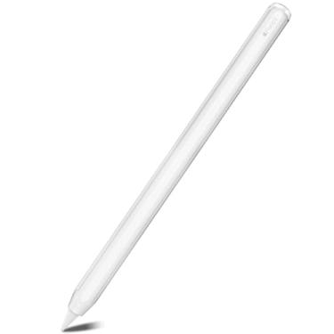 Imagem de SSS·GRGB Capa de silicone Apple Pencil compatível com Apple Pencil 2ª geração e Apple Pencil Pro, silicone ultrafino compatível com carregamento magnético e toque duplo (1 pacote, transparente)