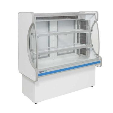 Imagem de Vitrine Refrigerada para Doces 1MT Polofrio Balcão de Doce Branco 1MT 