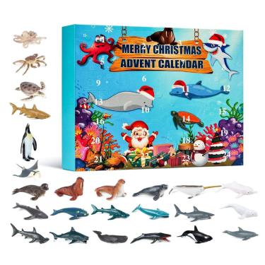 Imagem de Calendário do Advento GWPOP Ocean Animals 2024 Christmas Kids