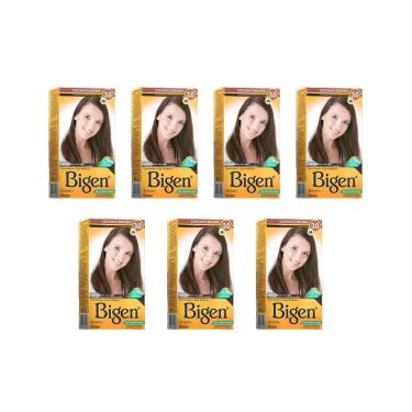 Imagem de Coloraçao Bigen 48 Castanho Escuro - Kit C/7Un