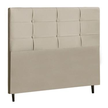 Imagem de Cabeceira Casal Jbe Moveis Style 144cm Bege Cama Box 138cm