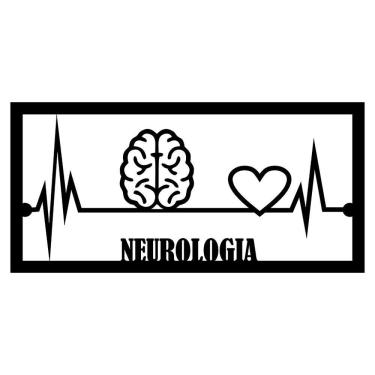 Imagem de Quadro Neurologia 60cmx29cm-cria Arte Laser Preto