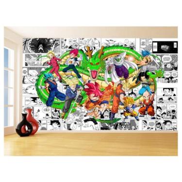 Imagem de Papel De Parede Dragon Ball Goku Vegeta Anime 3,5M Dbz183 - Você Decor