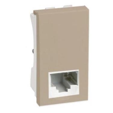 Imagem de Modulo Entrada Rj45 Cat 6 Rede Internet Brg11912-1Ar - Blux Recta Arei