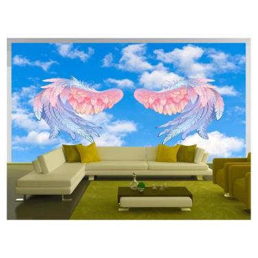 Imagem de Papel De Parede 3D Arte Asas Selfie Insta Cores 3,5M Tra307 - Você Dec