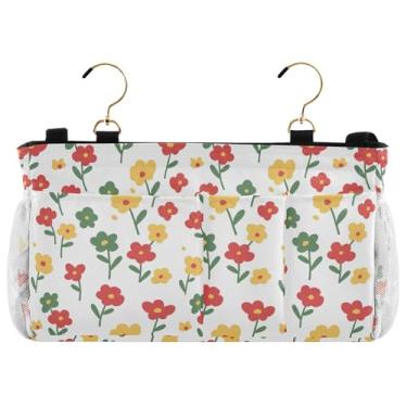 Imagem de Burbuja Organizador de armazenamento suspenso com 2 alças e ganchos para casa, faculdade, dormitório, beliche, cama de hospital