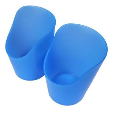 Imagem de Kit com 2 Copos Recortados Medium Flexi Cups Ark Therapeutic, Azul