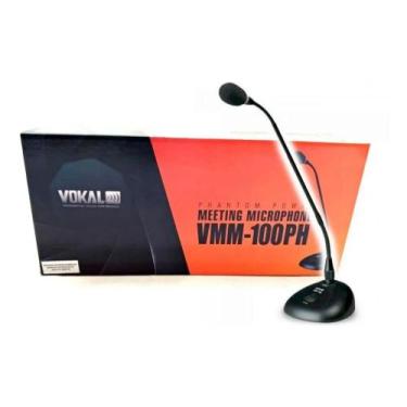 Imagem de Microfone De Mesa Gooseneck Phanton Power C/ 7.5m De Cabo, Base E Hast