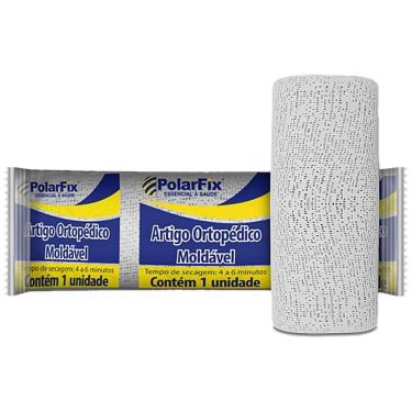Imagem de Atadura de Gesso Ortopédica Colchões Polar para Imobilização Textura Suave Secagem Rápida Branco 15cmx3m
