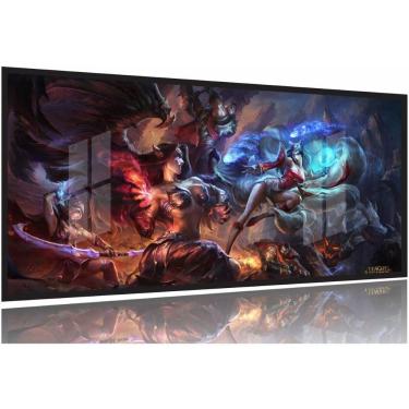 Imagem de Quadro Decorativo Jogos lol 130x60 Moldura Preta 2x2