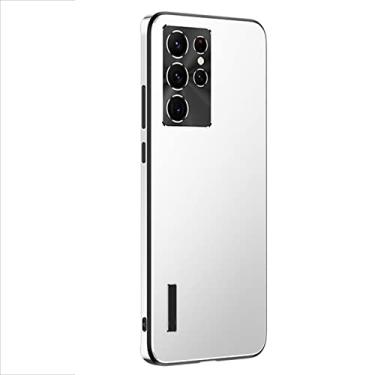 Imagem de Capa para Galaxy S22/S22+/S22 Ultra, ultrafina, leve, proteção total, capa rígida PC com proteção de câmera anti-impressão digital fina fina, branca, S22 Ultra 17,8 cm