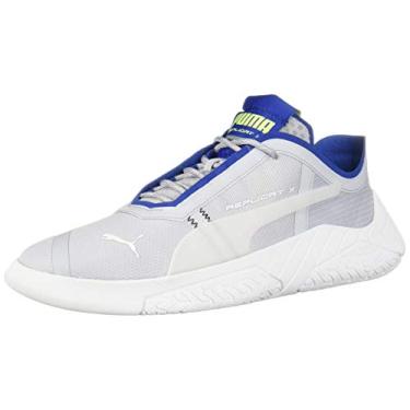 Imagem de PUMA Tênis adulto unissex Replicat X Circuit, Cinza Dawn-Galaxy Blue-Puma Branco, 9