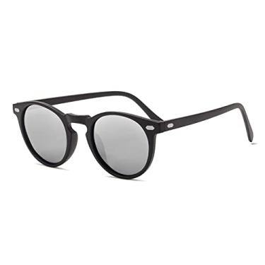 Imagem de Óculos de sol polarizados masculinos femininos moda redonda tac armação de lente designer óculos de sol de condução óculos de sol uv400,4, china