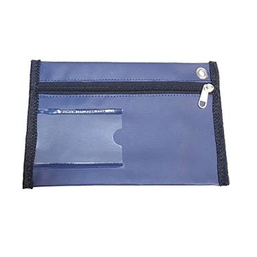 Imagem de Kit com 4 Mini Malote Azul para fechamento de Caixa Dinheiro Cupom Fiscal