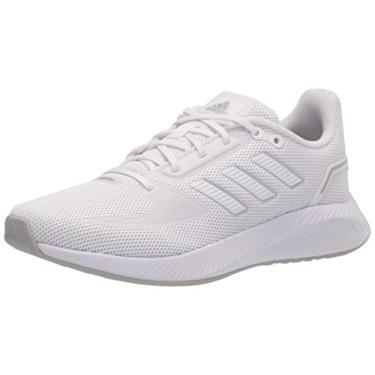 Imagem de adidas Tênis de corrida feminino Runfalcon 2.0, Branco/Prata Metálico, 7